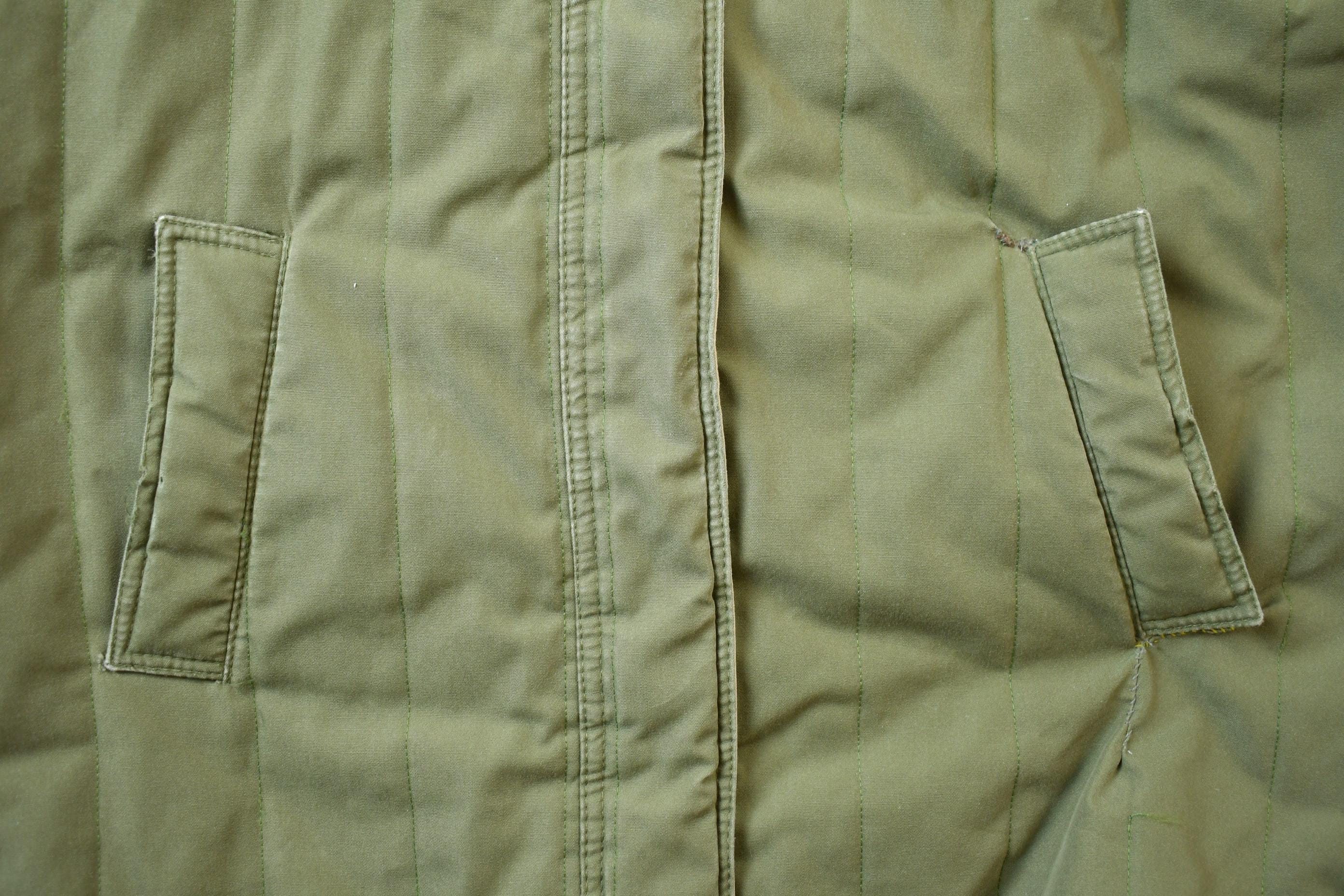 Vintage 1980s Military Styled Long Light Jacket
