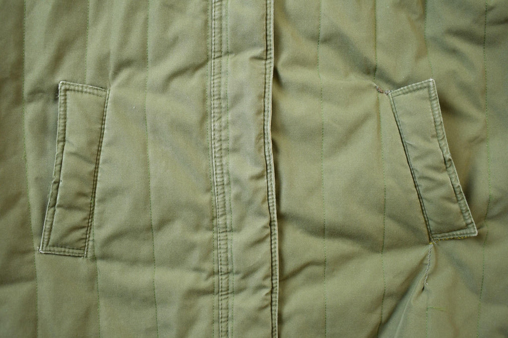 Vintage 1980s Military Styled Long Light Jacket