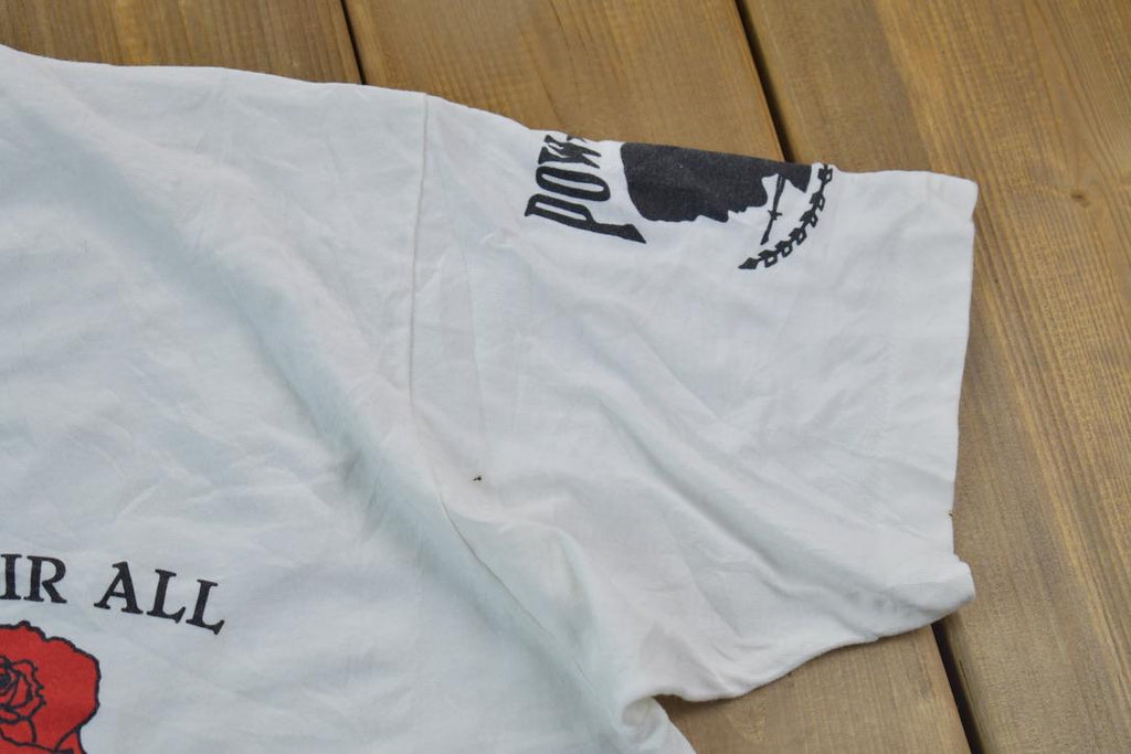 Vintage 1990s Roses Pow Mia Graphic T-Shirt