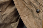 Vintage 1990s Rice ID Suede Leather Full Length Jacket
