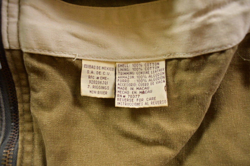 Vintage 1980s Northern United States Trails Button Up Cotton Overcoat