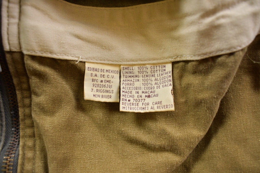 Vintage 1980s Northern United States Trails Button Up Cotton Overcoat