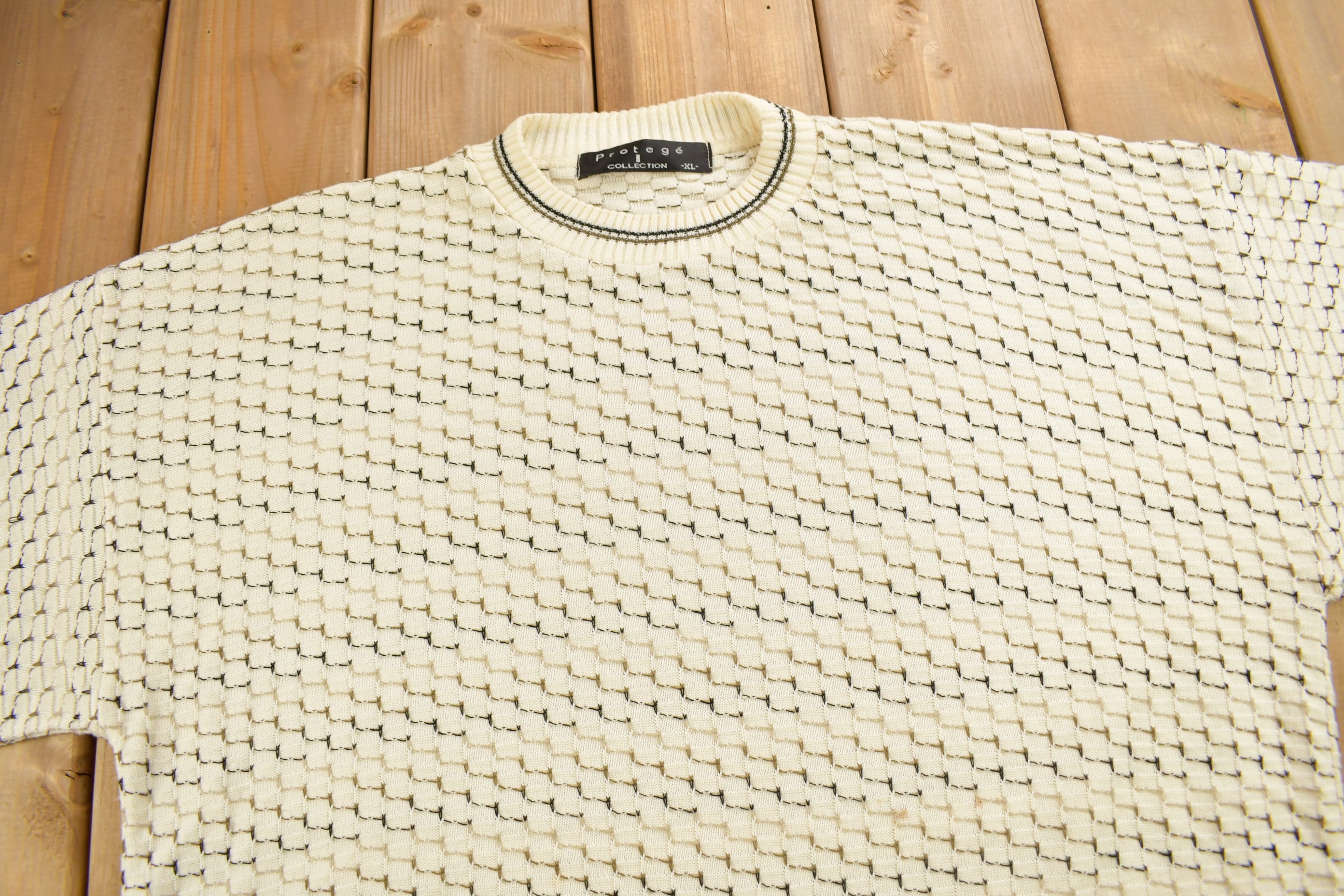 Vintage 1990s Protégé Knitted Crewneck Sweater