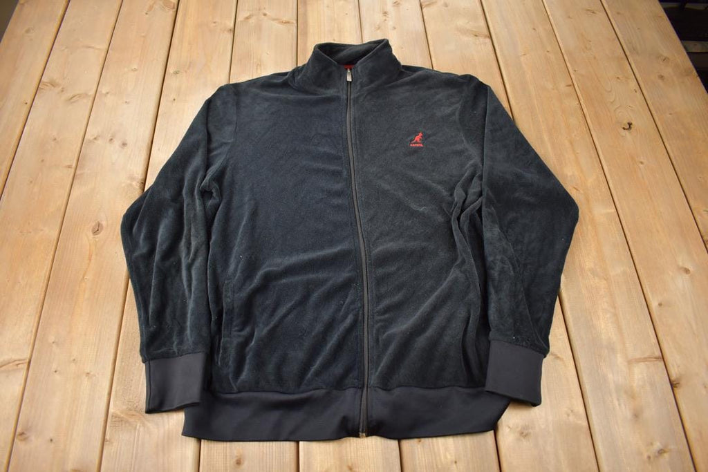 Vintage Y2K Kangol Embroidered Zip Up Sweatshirt Size Large