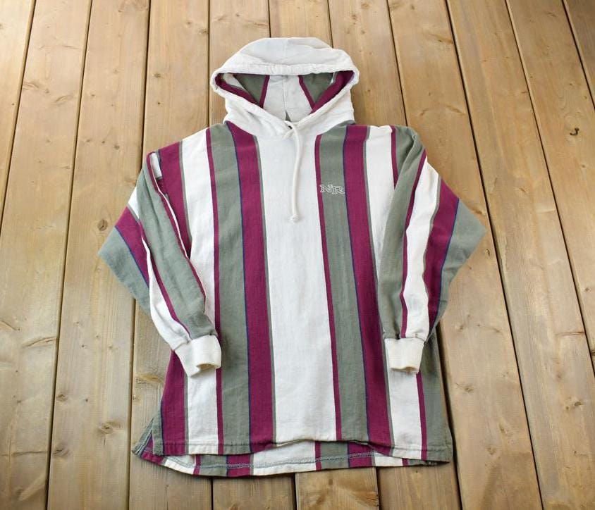 Vintage 1990s Northern Reflections Striped Hoodie Sweatshirt