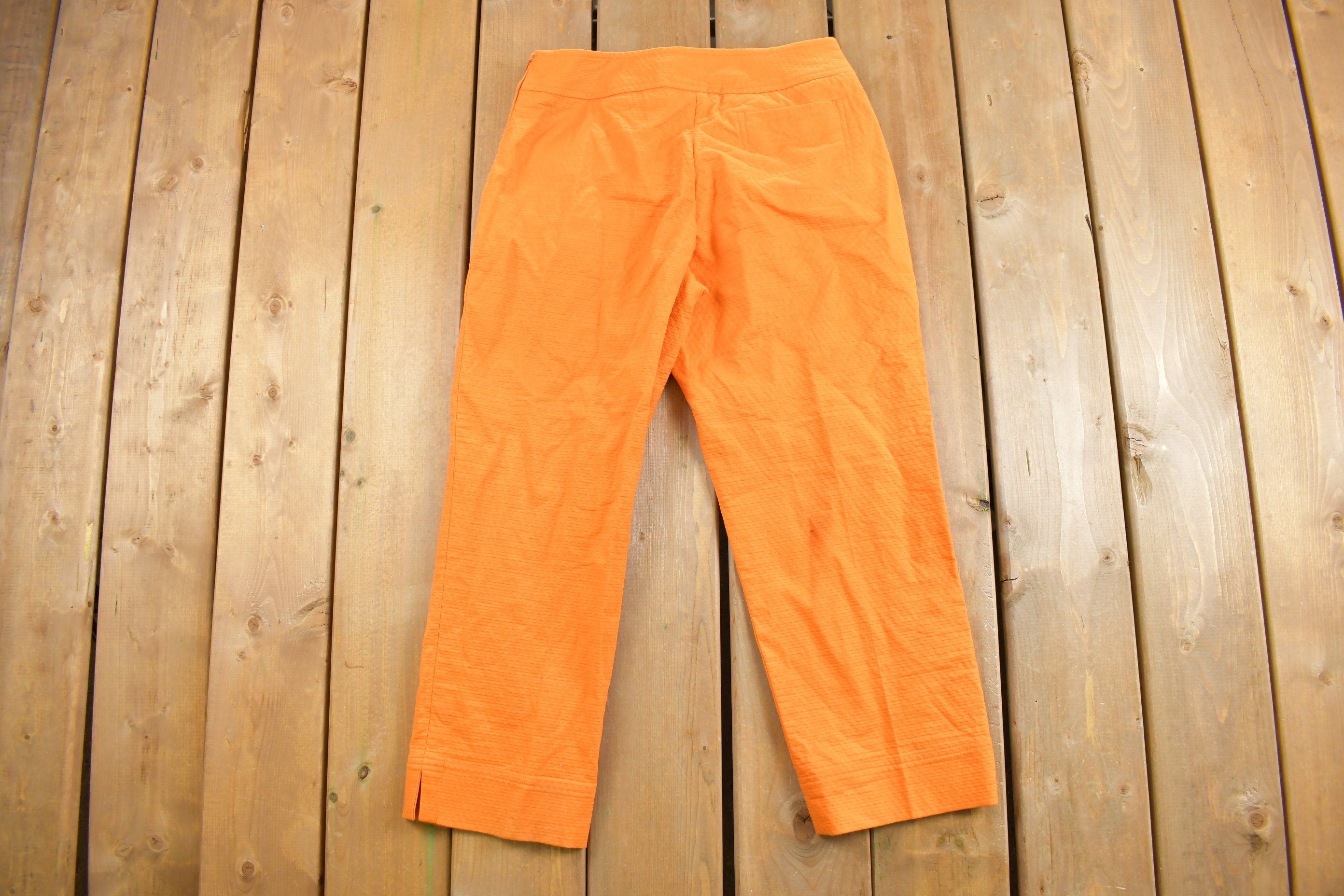 Vintage 1990s Como Sport Orange Pants Size 30 x 24.5