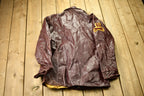 Vintage 1940s Samsonite Horsehide Varsity Jacket Industrial Champs Leather Jacket