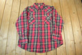 Vintage 1990s Ely Cattleman Western Flannel Pearl Snap Button Up Shirt Men's XL