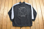 Vintage 1990s Polar Ice Vodka Quarter Zip Fleece Sweatshirt