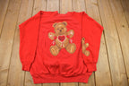 Vintage 1980s Cute Teddy Bear JE Morgan Crewneck Sweater
