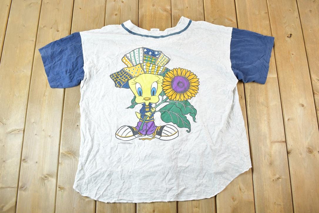 Vintage 1994 Tweety Bird The Farmer Sun Sportswear Souvenir Jersey Women's XXL