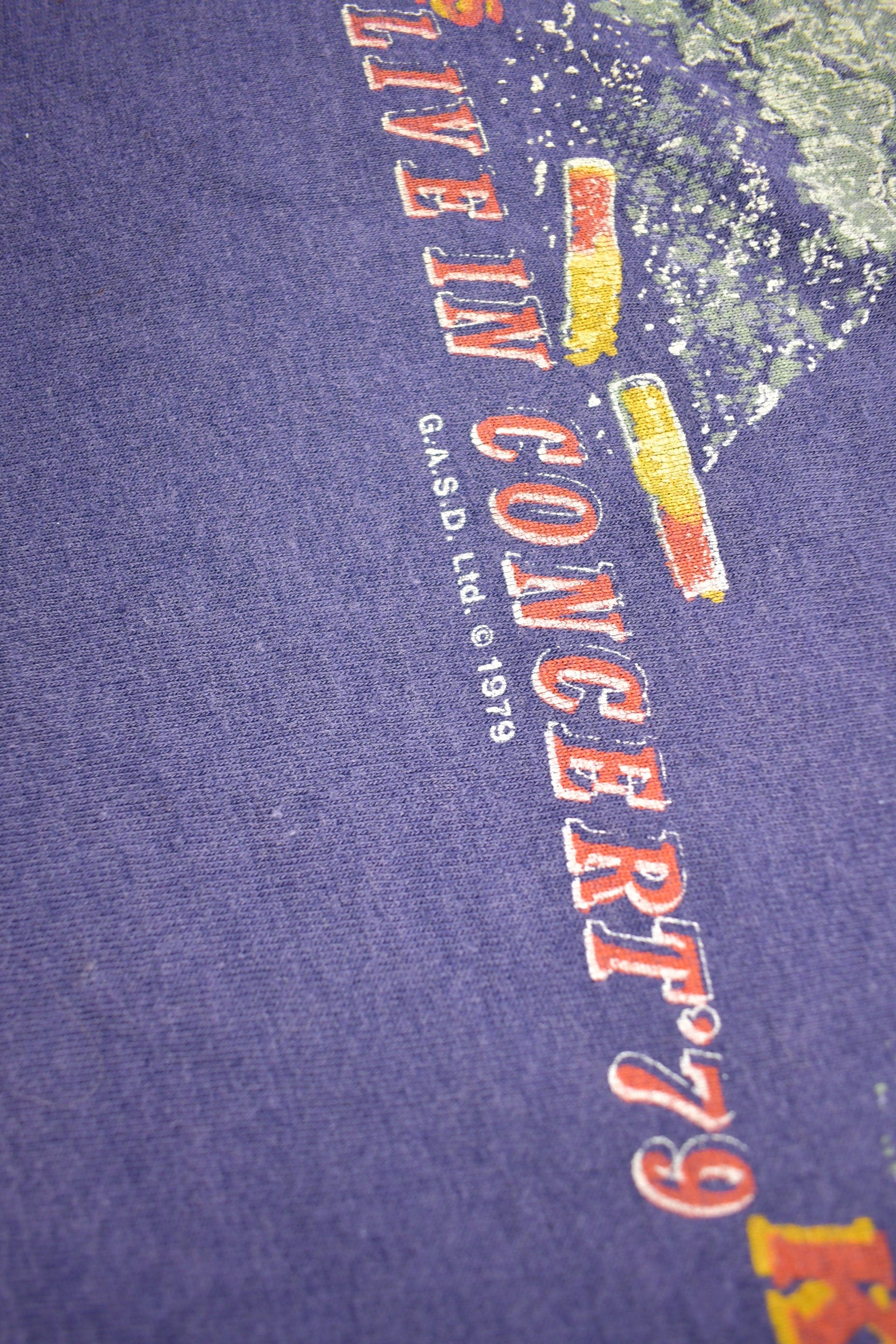 Vintage 1979 The Kinks Live In Concert Band T-shirt