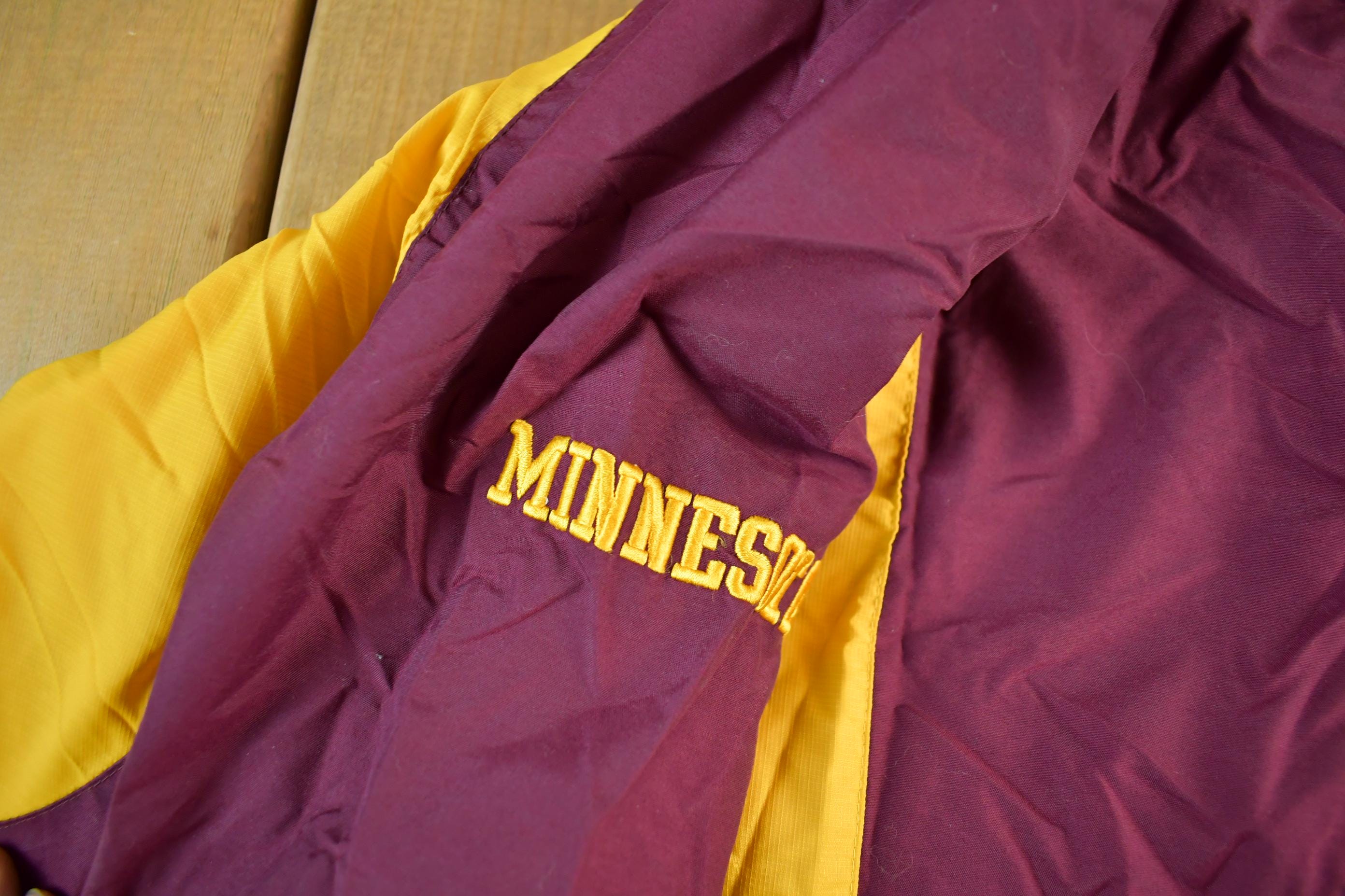 Vintage 1990s University of Minnesota Collegiate Pullover Windbreaker Men's 2XL