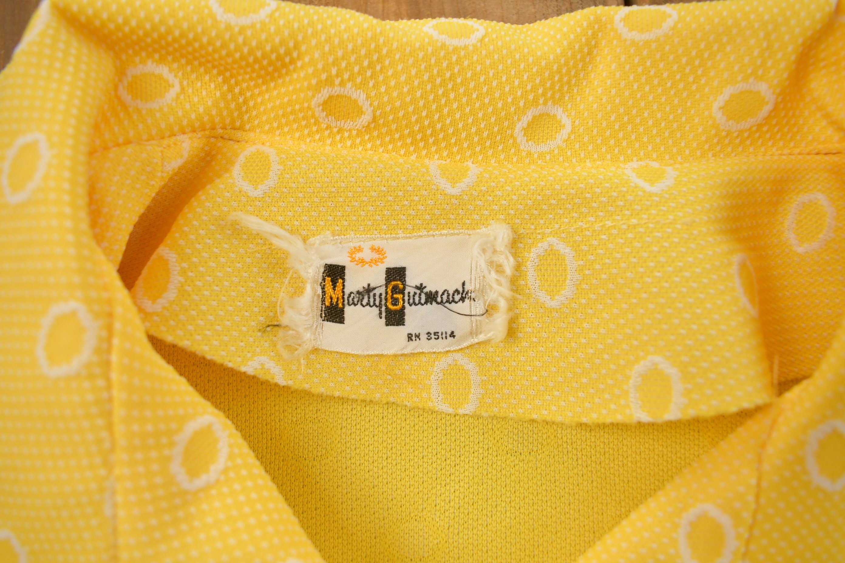 Vintage 1990s Marty Gutmack Dotted Button Up Shirt