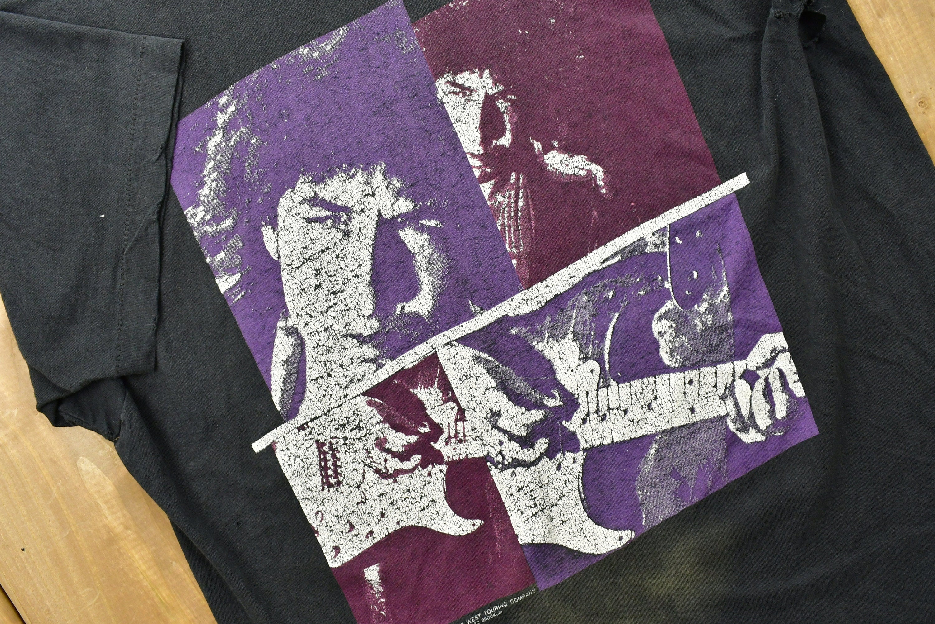 Vintage 1990 Bob Dylan Band Never Ending Tour T-shirt