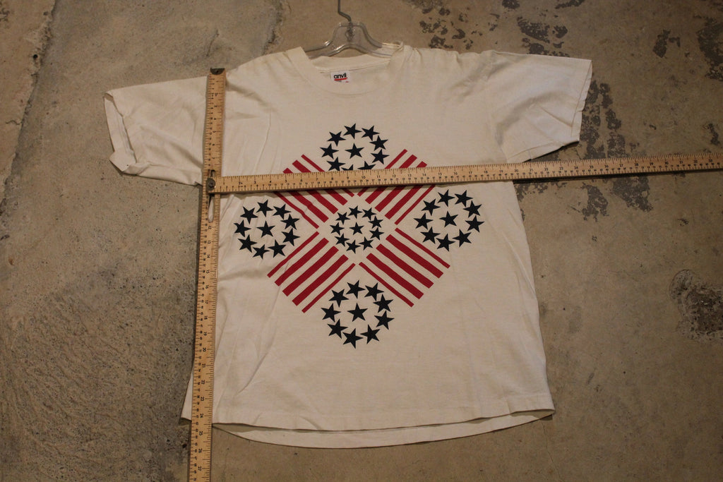 Vintage 1990s Stars And Stripes Graphic T Shirt