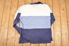 Vintage 1990s Urgent Gear Rugby Quarter Button Up Shirt Men's L