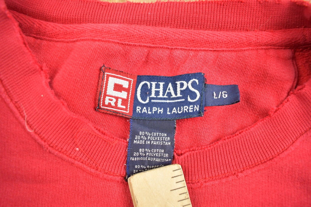 Vintage 1990s Chaps Ralph Lauren Spell Out Crewneck Sweatshirt