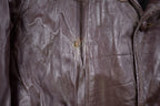 Vintage 1980s Genuine Leather Varsity Jacket