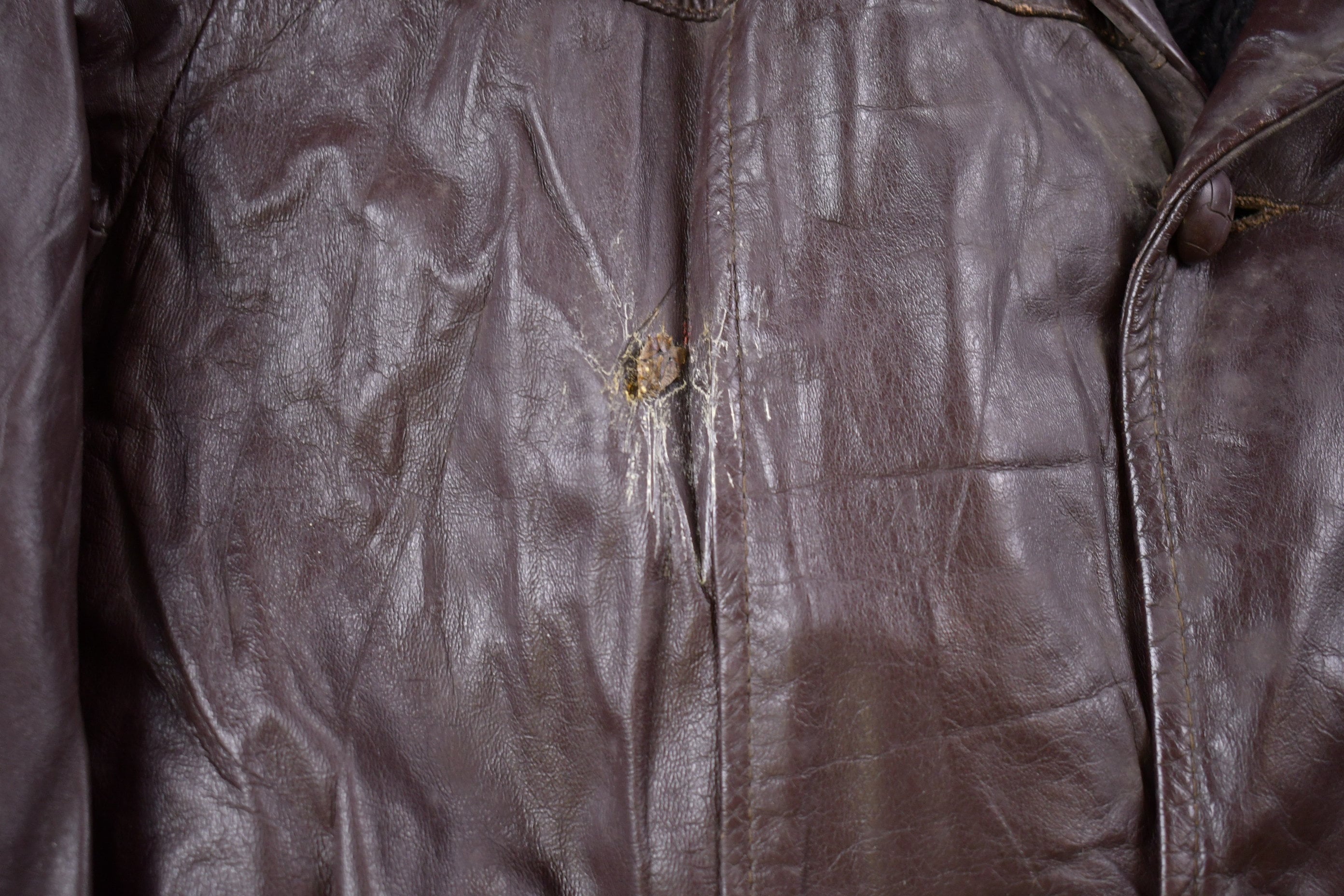 Vintage 1980s Genuine Leather Varsity Jacket