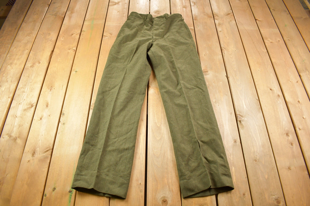 Vintage 1982 Military Wool Trousers Size 30 x 32