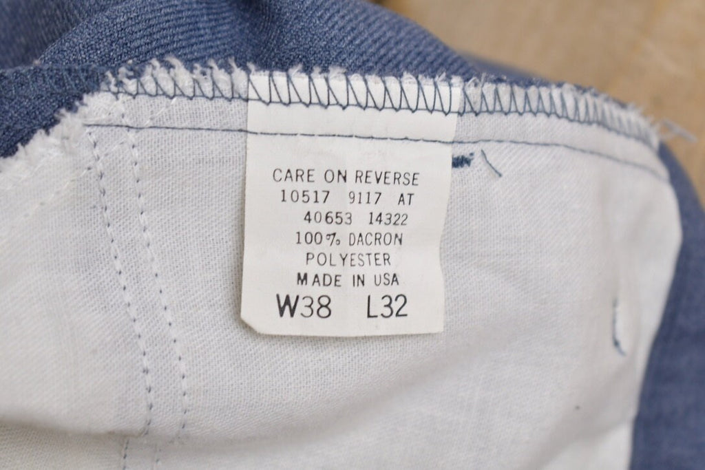 Vintage 1970s Levi's Pleated Polyester Pants Size 34 x 32