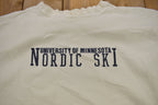 Vintage 1990s University Of Minnesota Nordic Ski Collegiate Crewneck  Embroidered  Sportswear  Americana