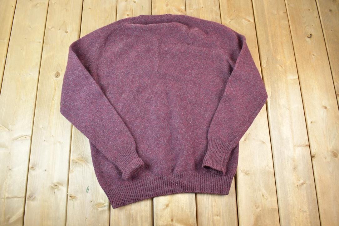 Vintage 1990s Lord And Taylor 100% Virgin Wool Knit Sweater