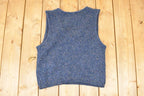 Vintage 1990s Santa Cruz Loose Knit V Neck Sweater Vest Women's L