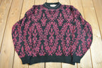 Vintage 1990s McGregor Paisley Knit Crewneck Sweater