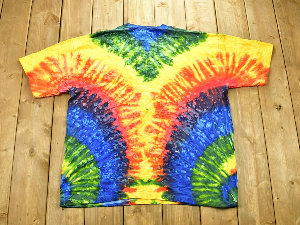 Vintage 1990s Las Vegas Peace Tie Dye T-Shirt