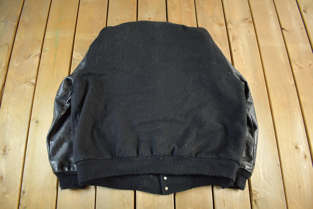 Vintage 1980 Butwin Wool Leather Varsity Jacket Men's XL
