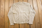 Vintage 1990s Floral Pattern Cardigan Sweater