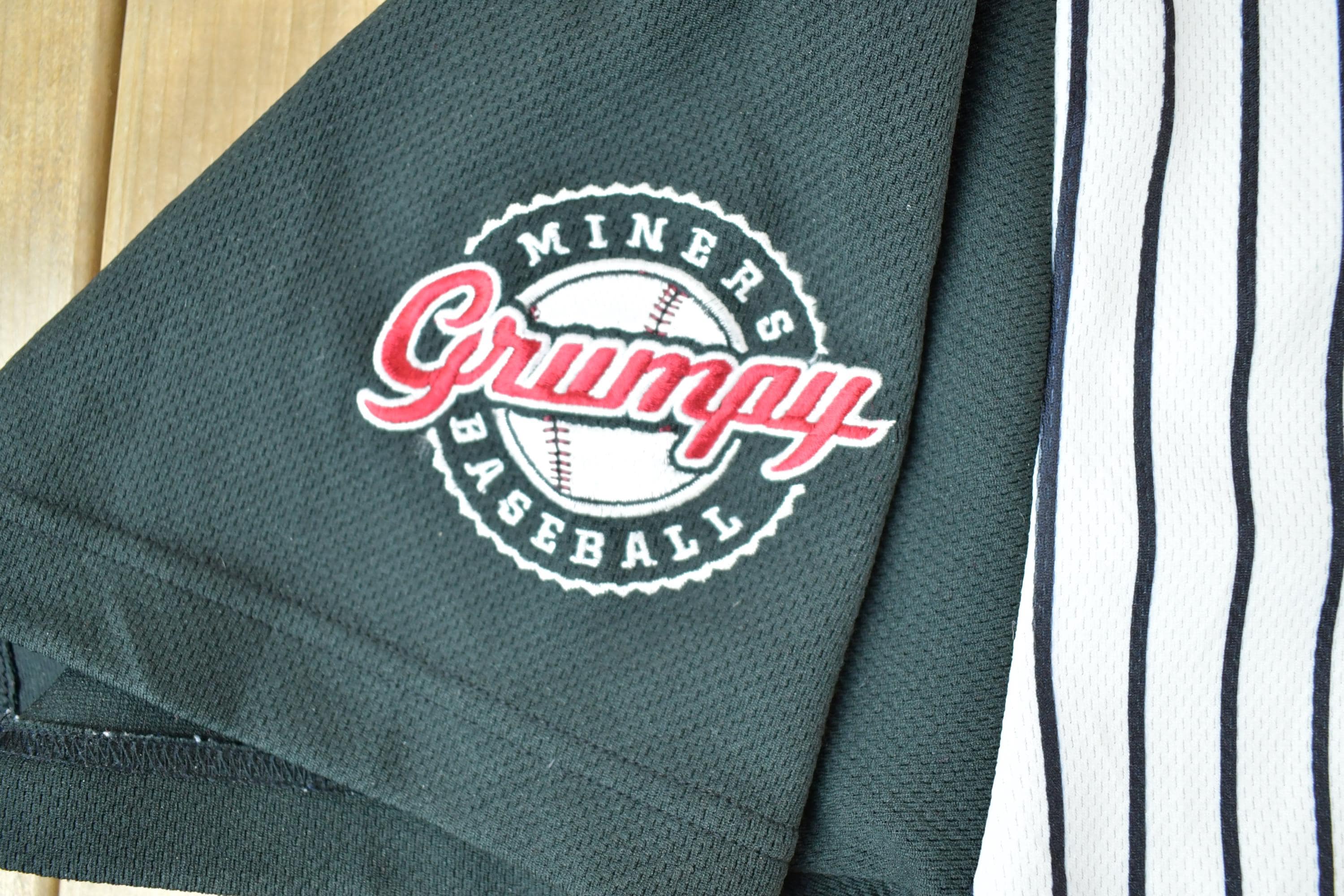 Vintage 1990s Grumpy Miners Baseball Disney Cartoon Promo Baseball Jersey Mens XL