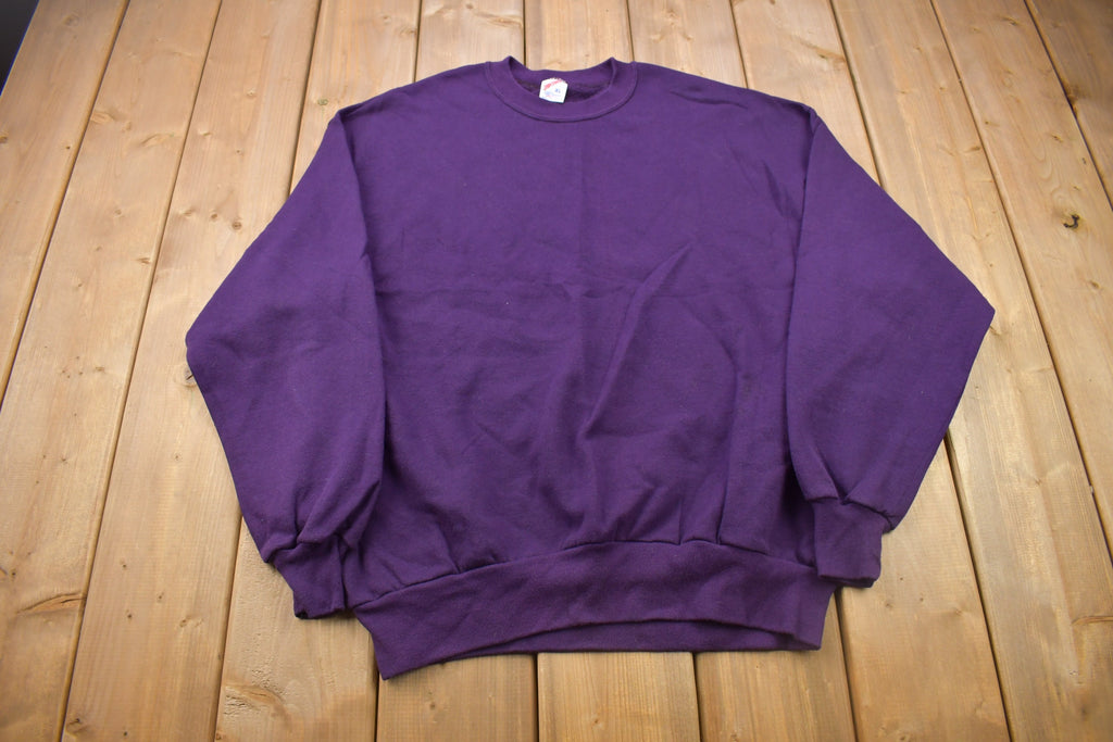 Vintage 1990s Jerzees Blank Crewneck Sweatshirt