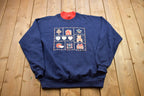 Vintage 1990s Teddy Bear Turtleneck Sweater