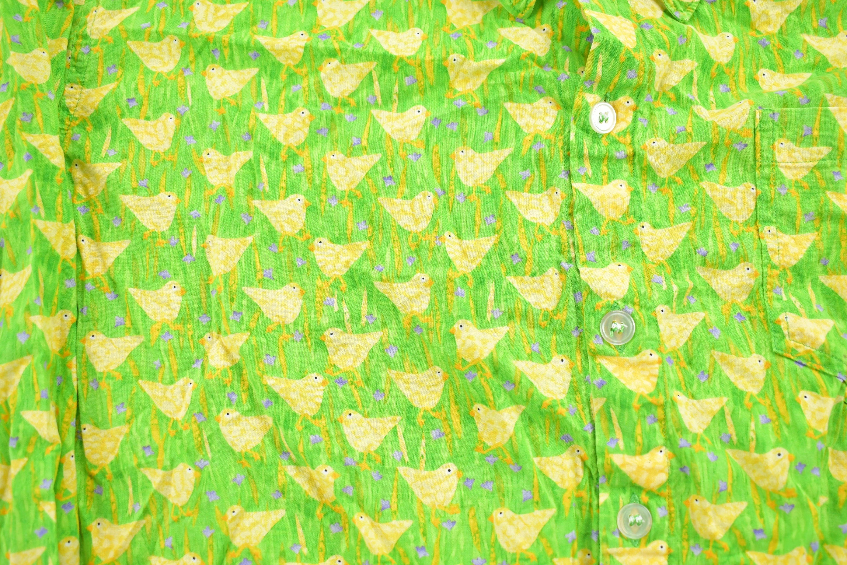 Vintage 1990s Lloyd Johnson Duckling Pattern Button Up Shirt