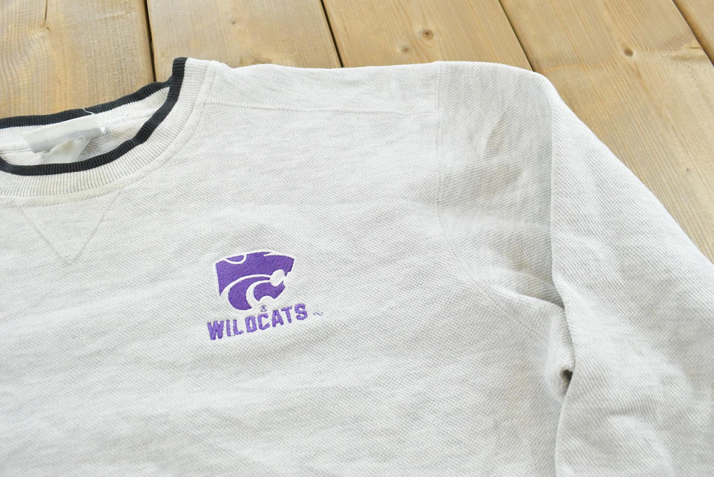 Vintage 1990s Kansas State Wildcats Collegiate Embroidered Crewneck Men's L / 90s Lee Sport / Americana / NCAA