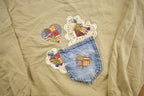 Vintage 1990s Jean Pocket Crewneck Sweatshirt