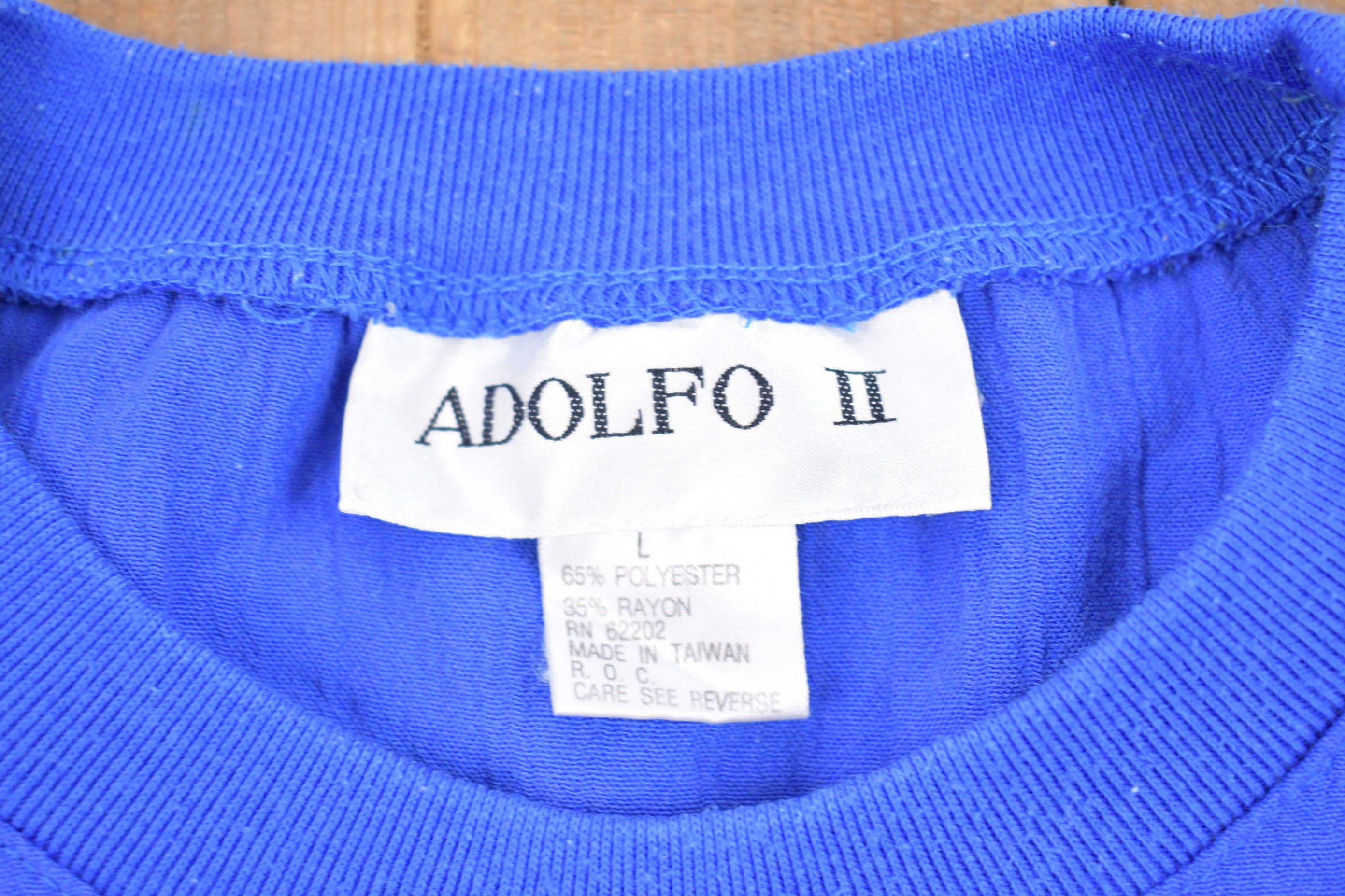 Vintage 1990s Adolfo Sailing Embroidered Crewneck Sweatshirt