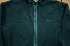 Vintage 1980s LL Bean Full Zip Hooded Fleece Sweater
