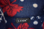 Vintage 1990s Lavon Snow Flake All Over Full Zip Fleece Sweater