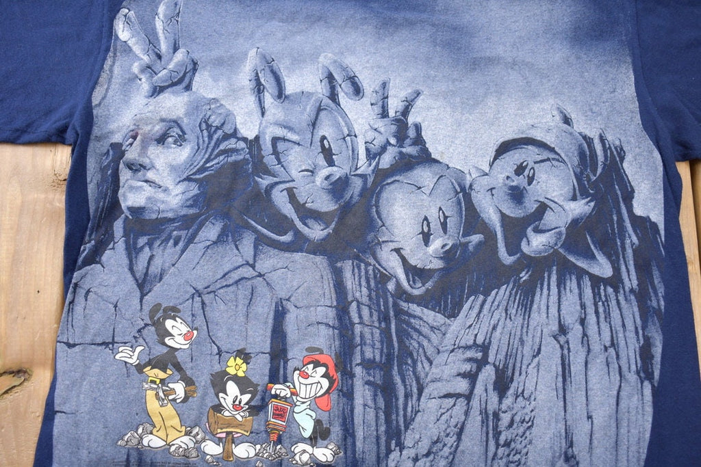 Vintage 1995 Animaniacs Mount Rushmare Cartoon Promo T-shirt