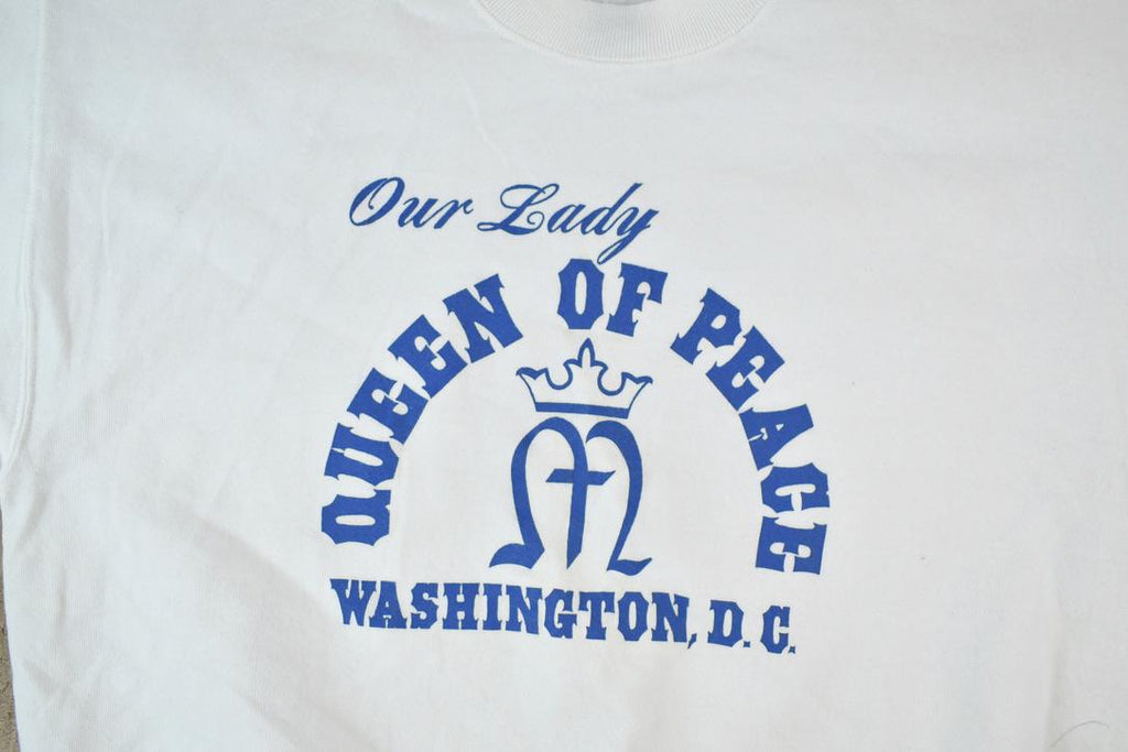Vintage 1990s Our Lady Queen Of Peace Crewneck Sweatshirt T Shirt