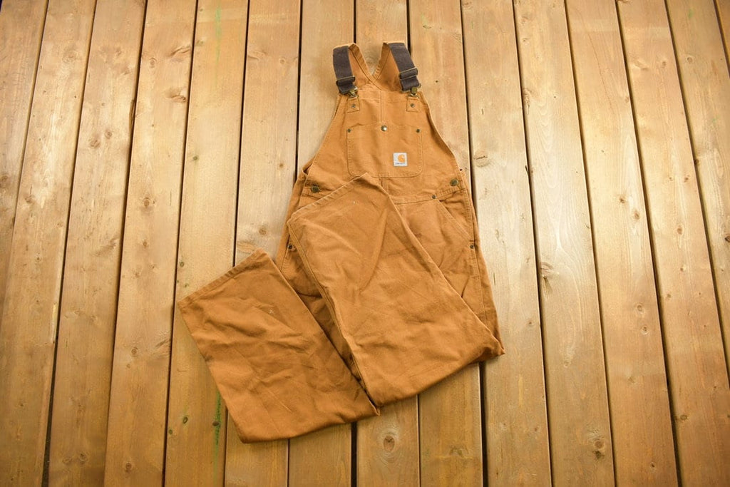 Vintage 1990s Carhartt Double Knee Canvas Overalls