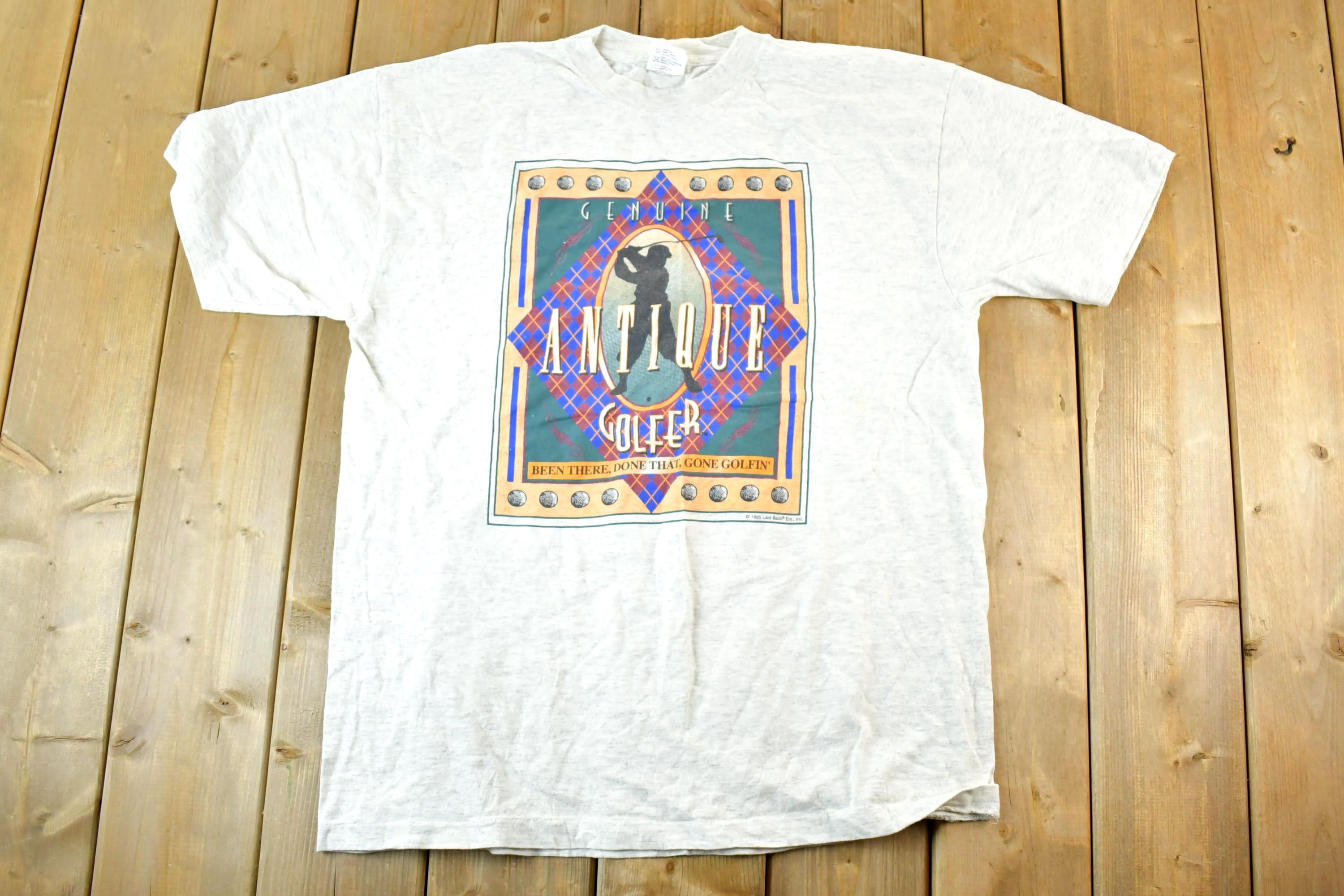 Vintage 1993 Antique Golfer Souvenir T-Shirt Mens XL