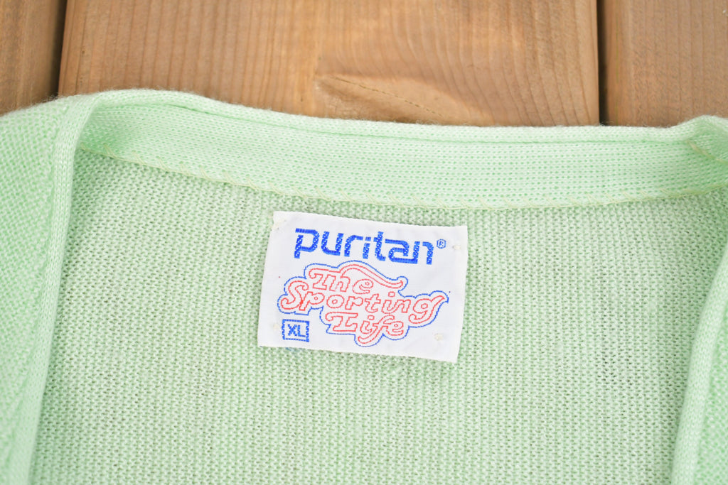 Vintage 1980s Puritan The Sporting Life Wool Cardigan Sweater