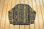 Vintage 1990s Protégé 3D Cable Knit Crewneck Sweater Men's XL