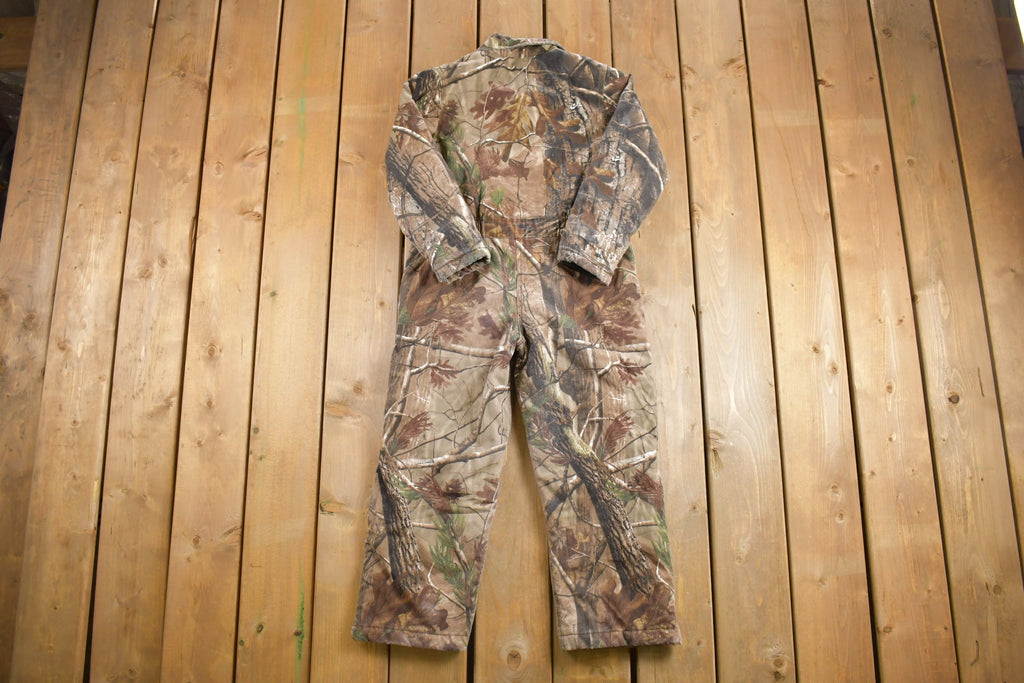 Vintage 1990s Walls Woodland Camo Jumpsuit Size Youth 10 Regular