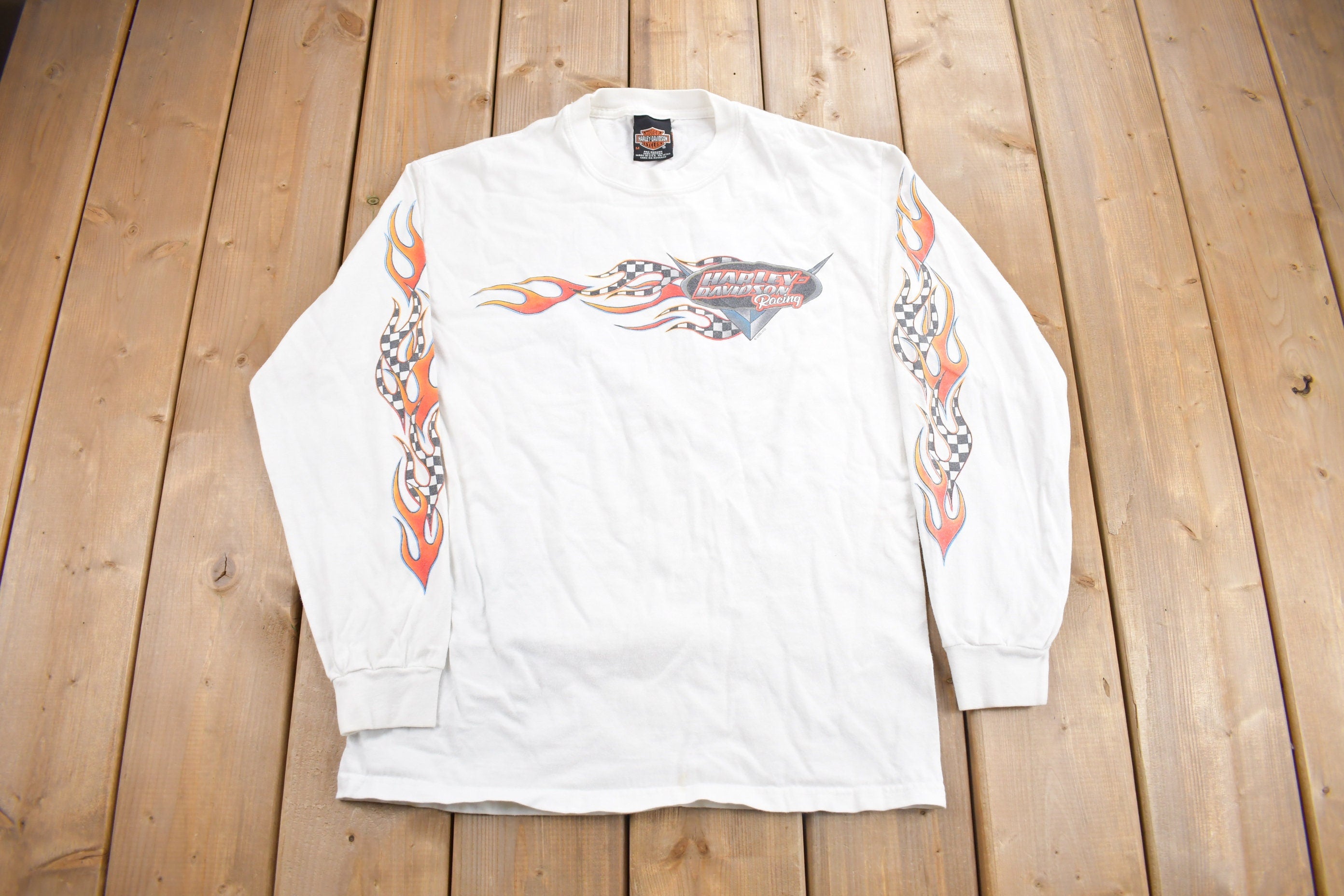 Vintage 2000 Harley Davidson Motorcycles Sharon Pennsylvania Long Sleeve T-Shirt